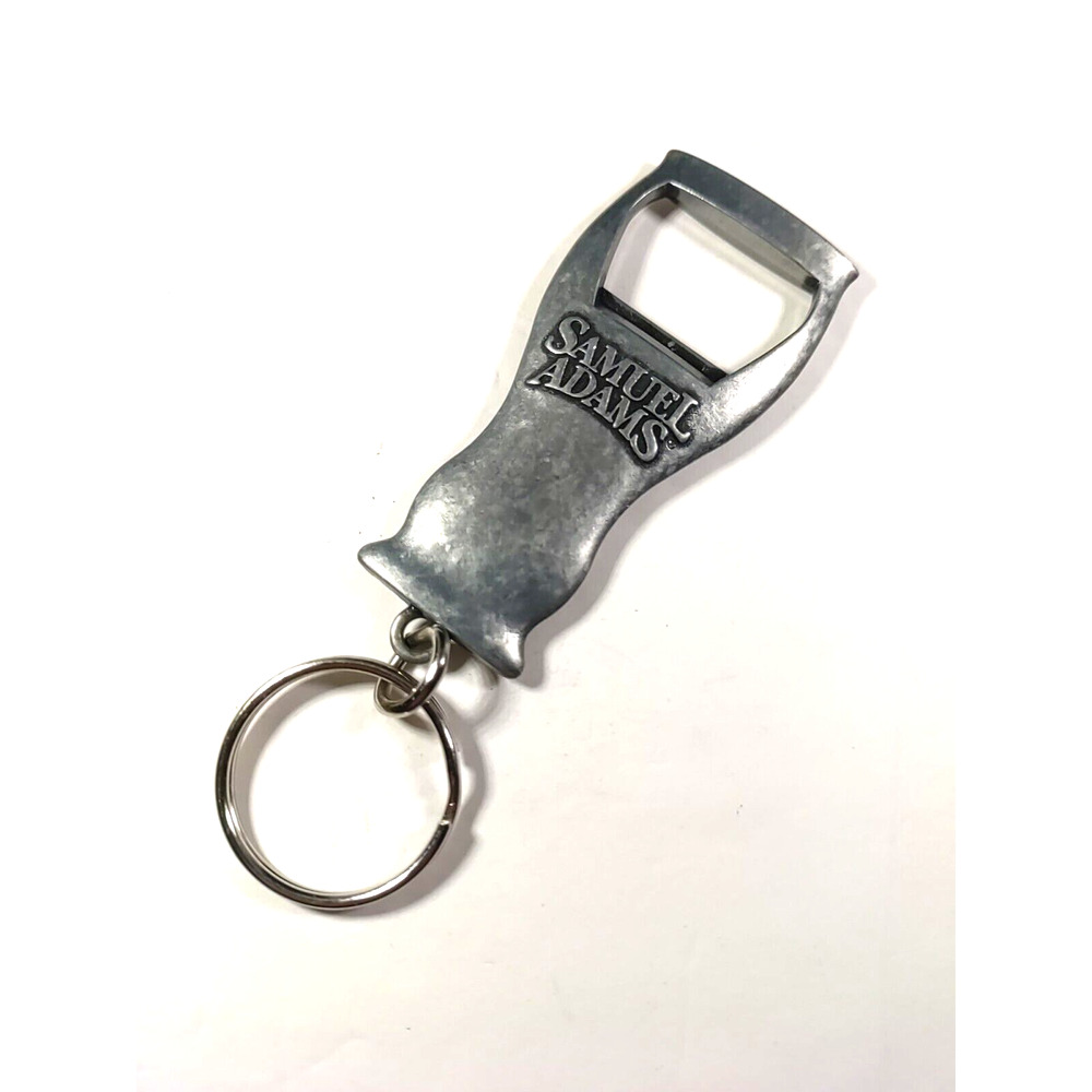 Bottle Opener Samuel Adams Keychain Beer Silver Pewter Tone